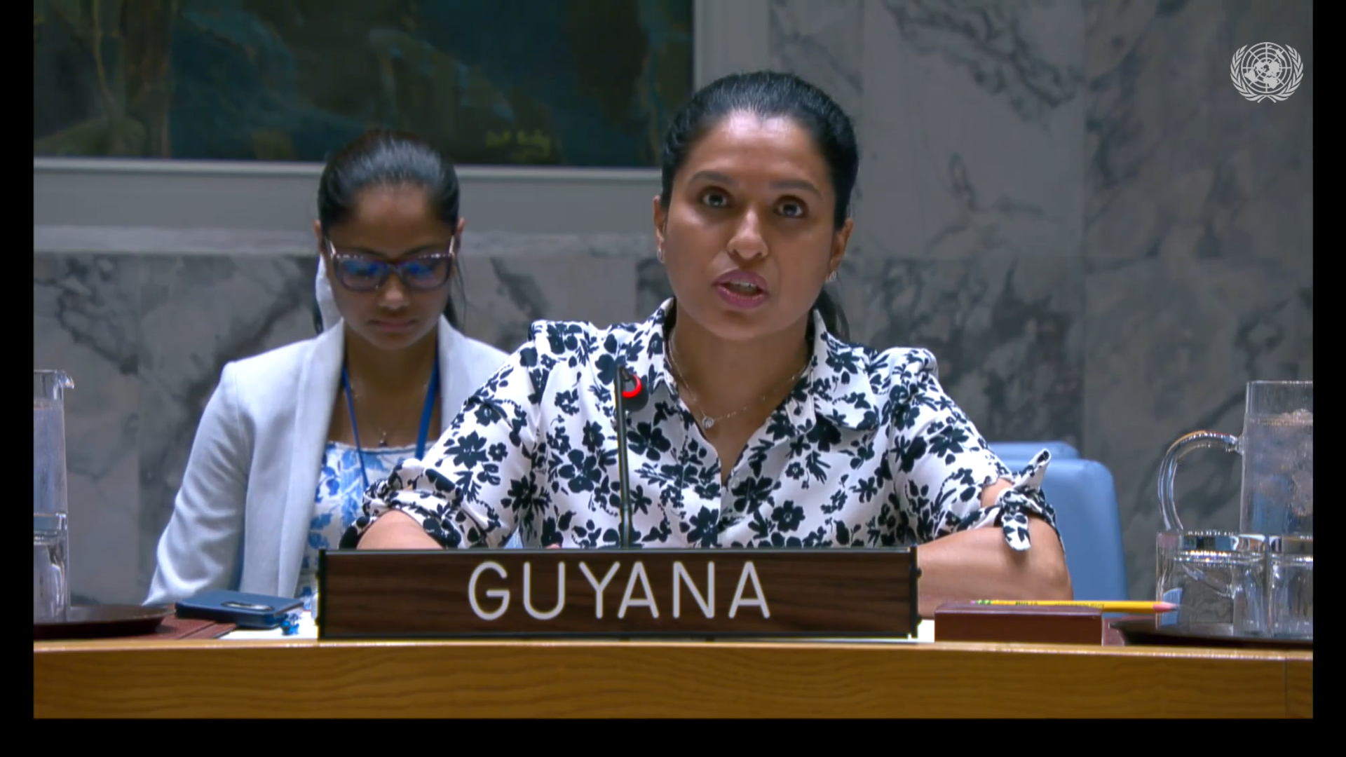 Amb. Trishala Persaud delivering statement at UNSC meeting on Non-Proliferation/DPRK