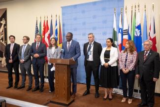 Joint Press Stakeout on ICC Sudan